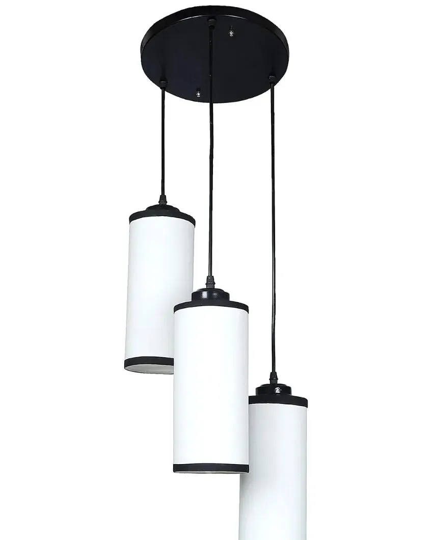 Cylindrical Cotton Drum Cluster Hanging Lamp