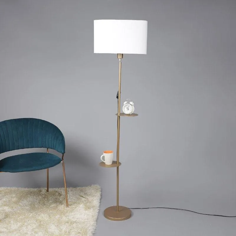 Davina Dawn Floor Lamp With Shelf