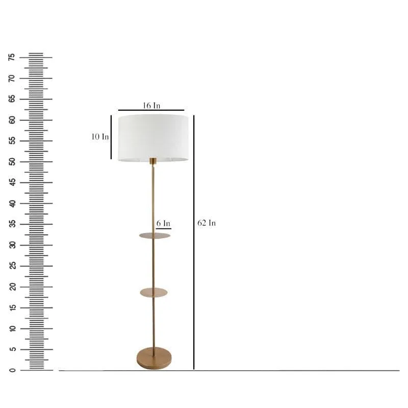 Davina Dawn Floor Lamp With Shelf