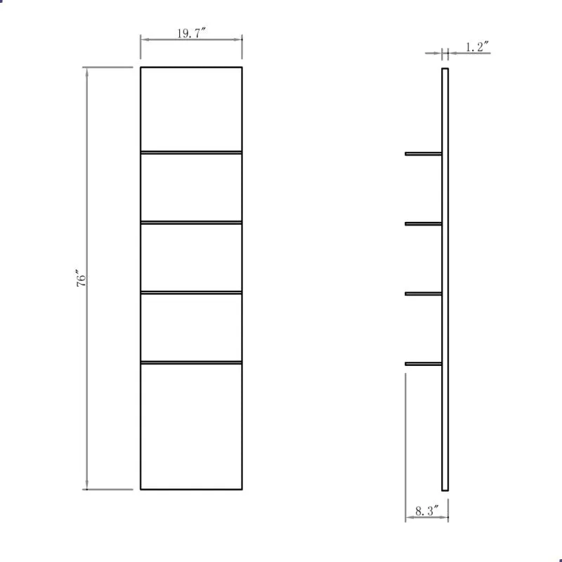 DIR Vina Retail Display Shelf with LED Lighting