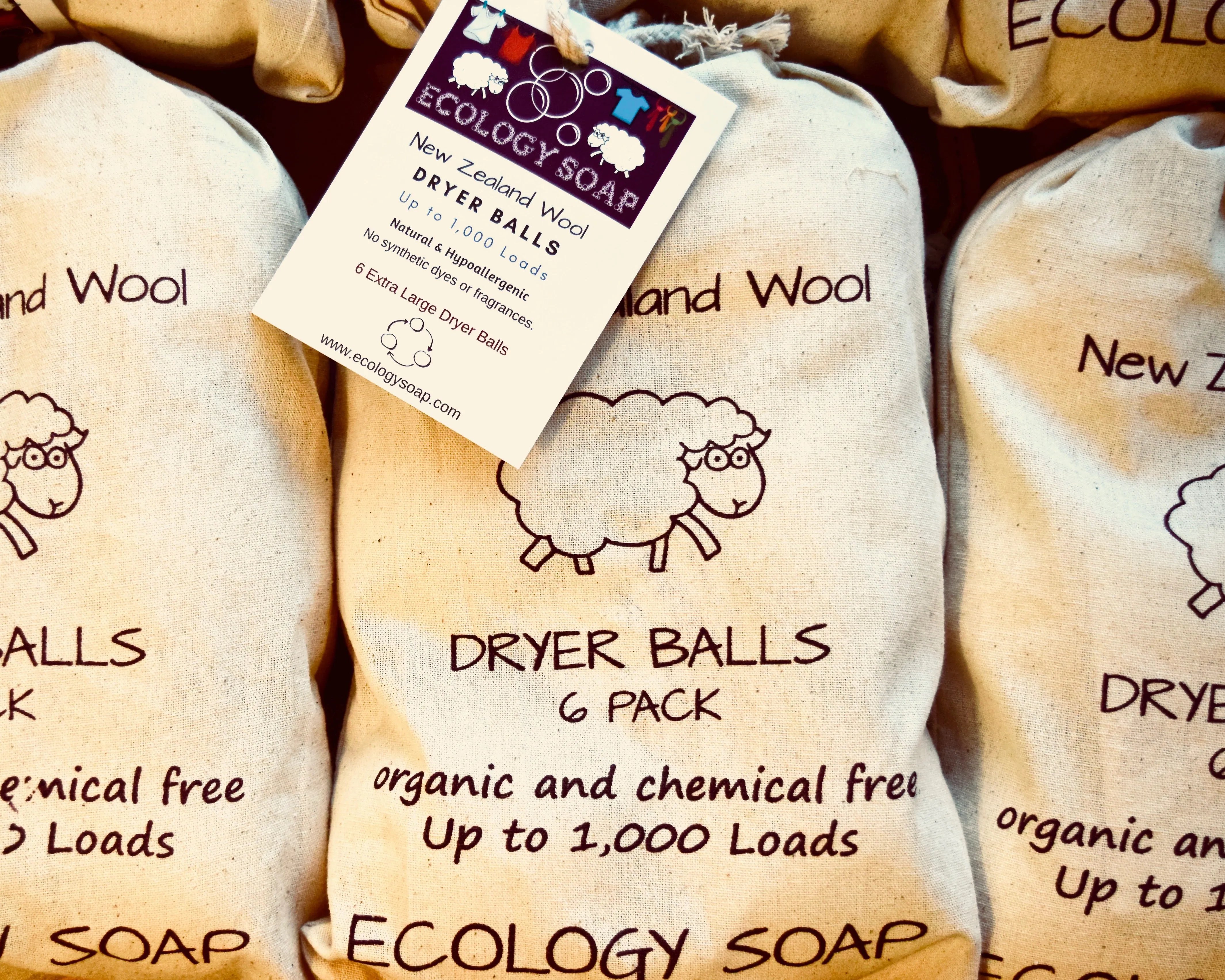 Dryer Balls - Premium New Zealand Organic Wool Jumbo