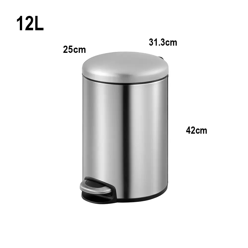EKO Dustbin | Maggey | EK9213 | Trash Bin | Waste Bin | Stainless Steel | Soft Closing | Pedal Bin