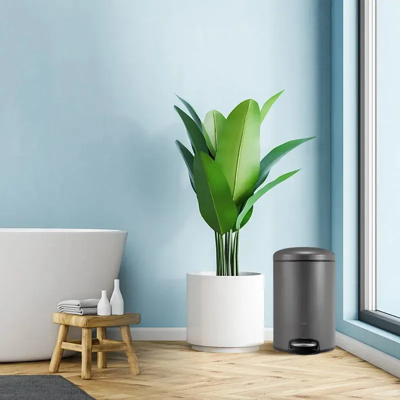 EKO Dustbin | Maggey | EK9213 | Trash Bin | Waste Bin | Stainless Steel | Soft Closing | Pedal Bin