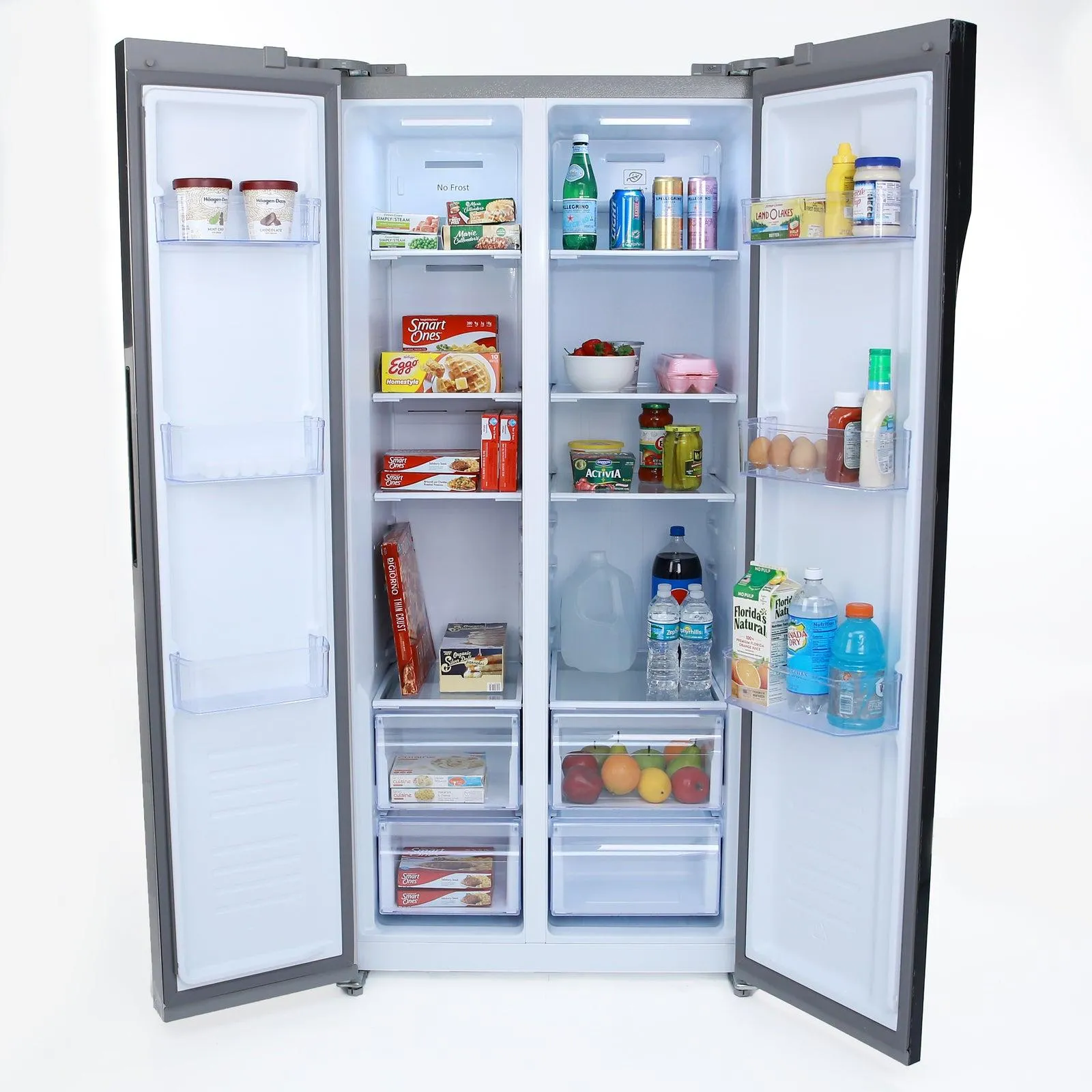 FFS157L3S Avanti 15.6 cu. ft. Side-by-Side Apartment Size Refrigerator - Stainless Steel / 15.6 cu. ft.