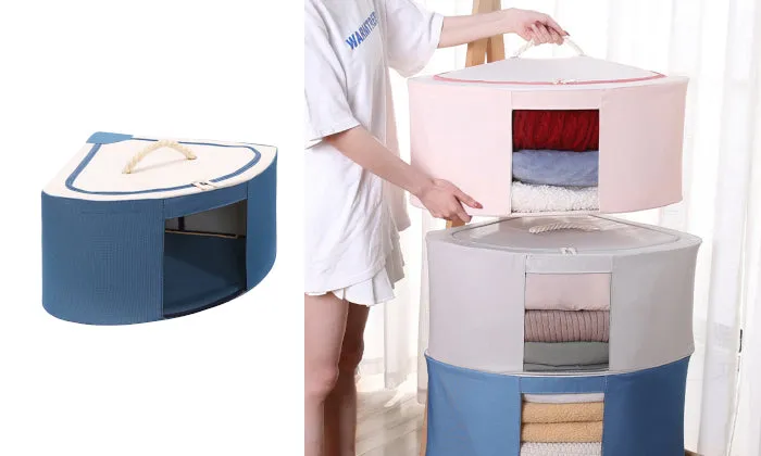 Foldable Clothes Storage Bins with Lid