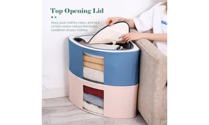 Foldable Clothes Storage Bins with Lid