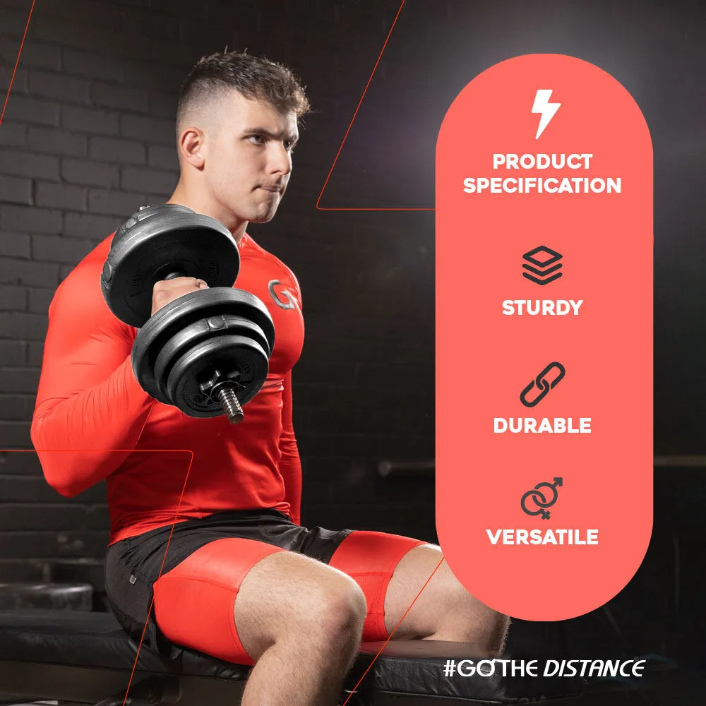 Gallant 20kg Adjustable Weights Dumbbells Set