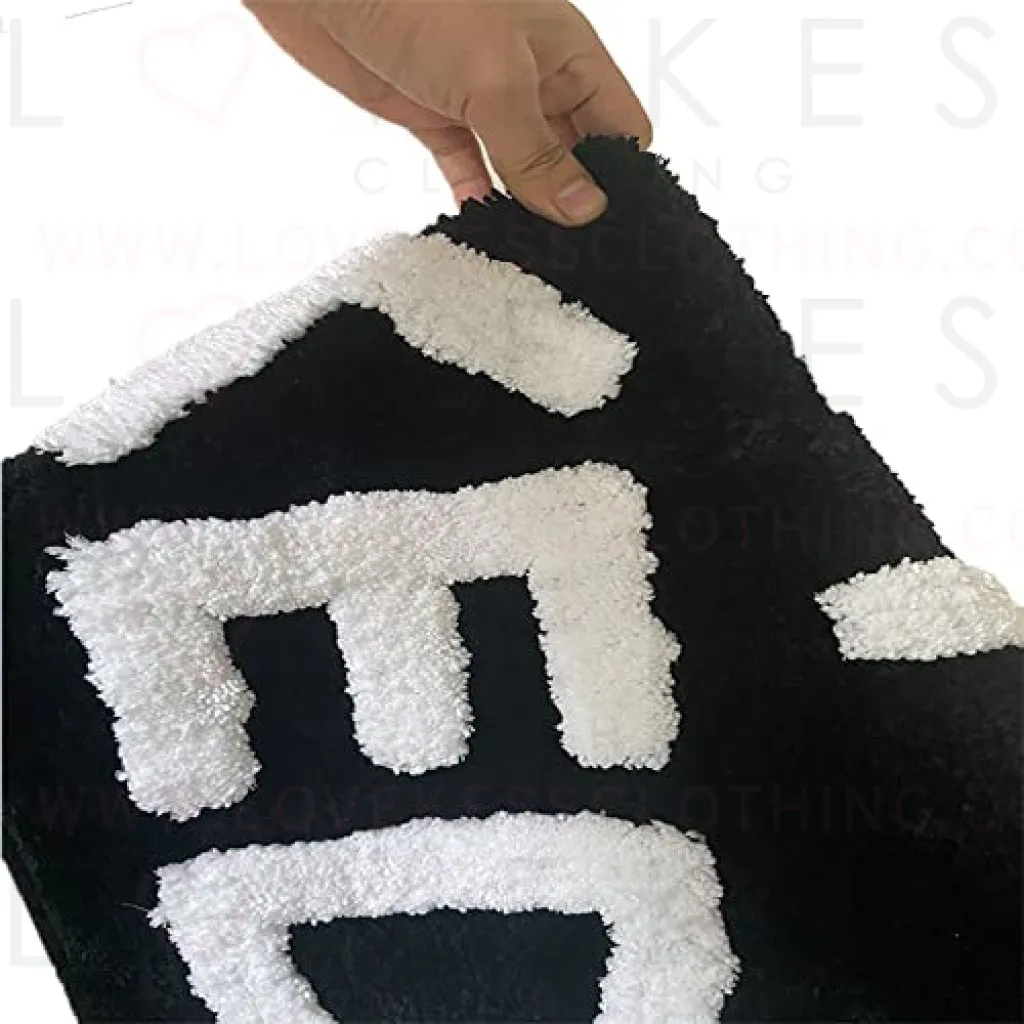 Get Naked Bath Mat Cute Bathroom Rugs Non Slip Microfiber Absorbent Bath Rugs Funny Bathroom Decor Black Bath mat for Tub and Shower,Machine Washable,20”x32”