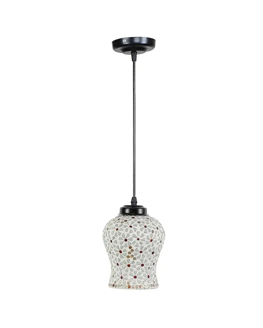 Gleam Mosaic Glass Hanging Lamp | 4.5 x 20 inches