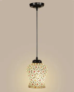 Gleam Mosaic Glass Hanging Lamp | 4.5 x 20 inches
