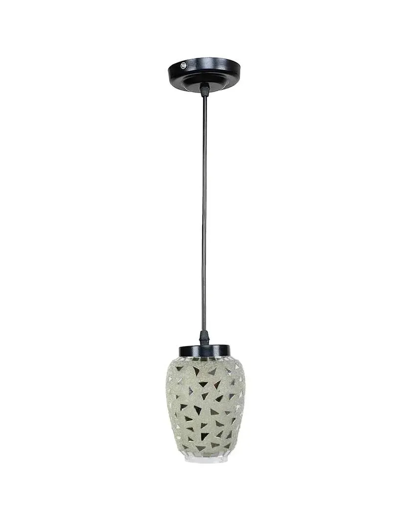 Glittery Mosaic Glass Hanging Lamp | 4 x 20 inches