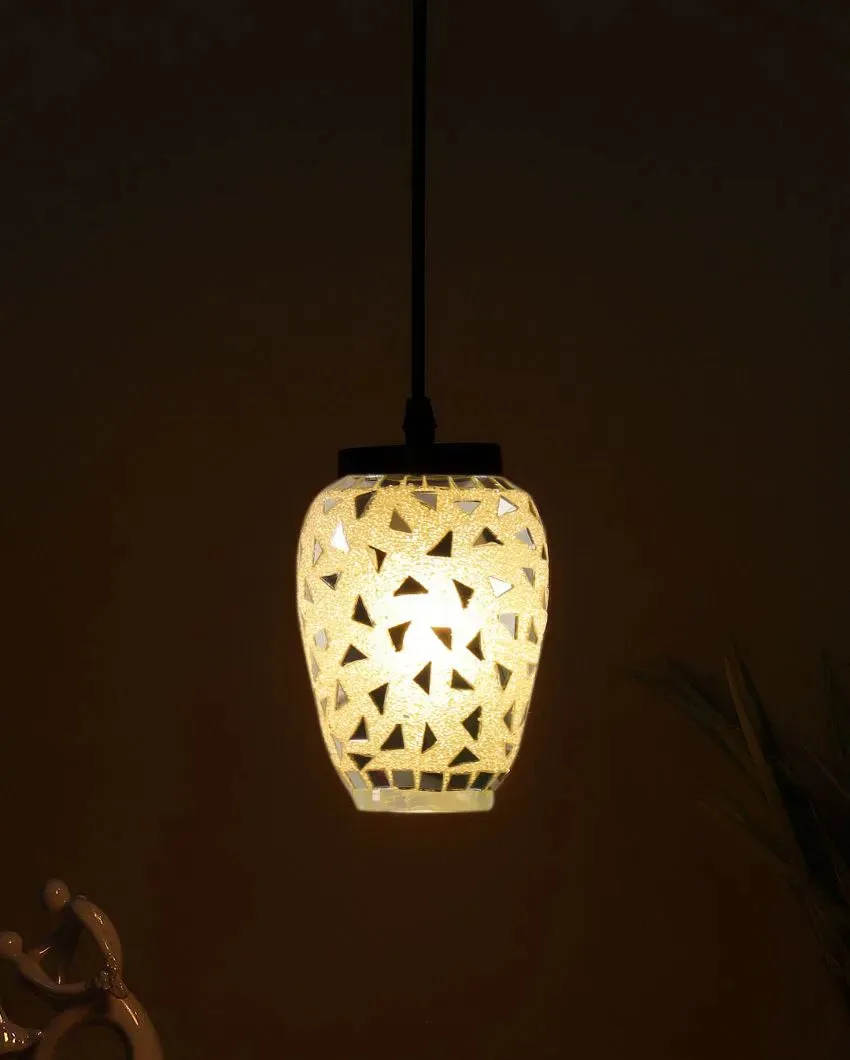 Glittery Mosaic Glass Hanging Lamp | 4 x 20 inches