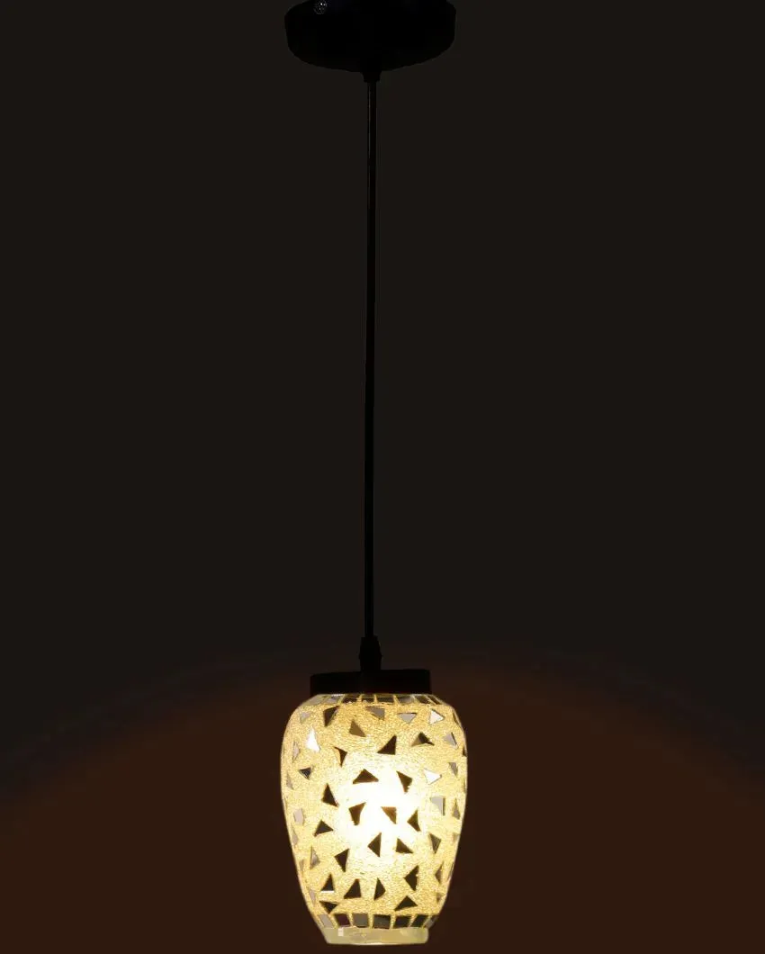 Glittery Mosaic Glass Hanging Lamp | 4 x 20 inches