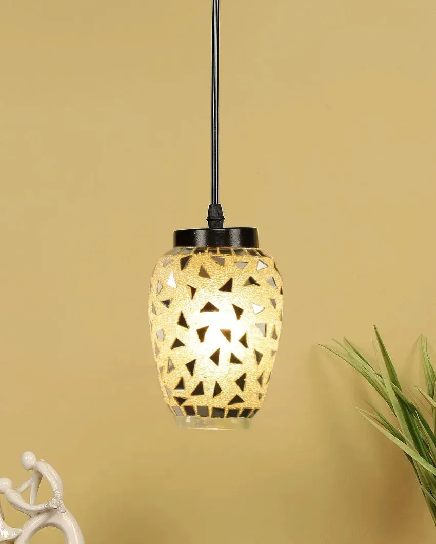 Glittery Mosaic Glass Hanging Lamp | 4 x 20 inches