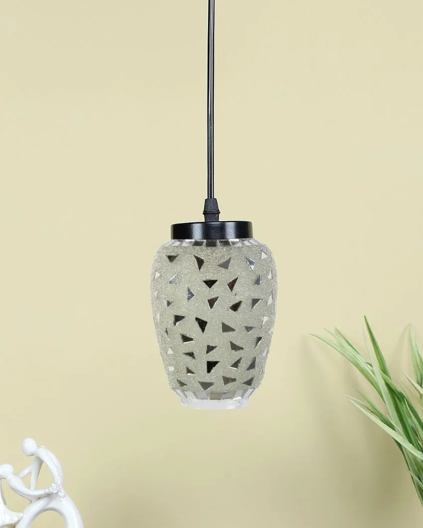 Glittery Mosaic Glass Hanging Lamp | 4 x 20 inches