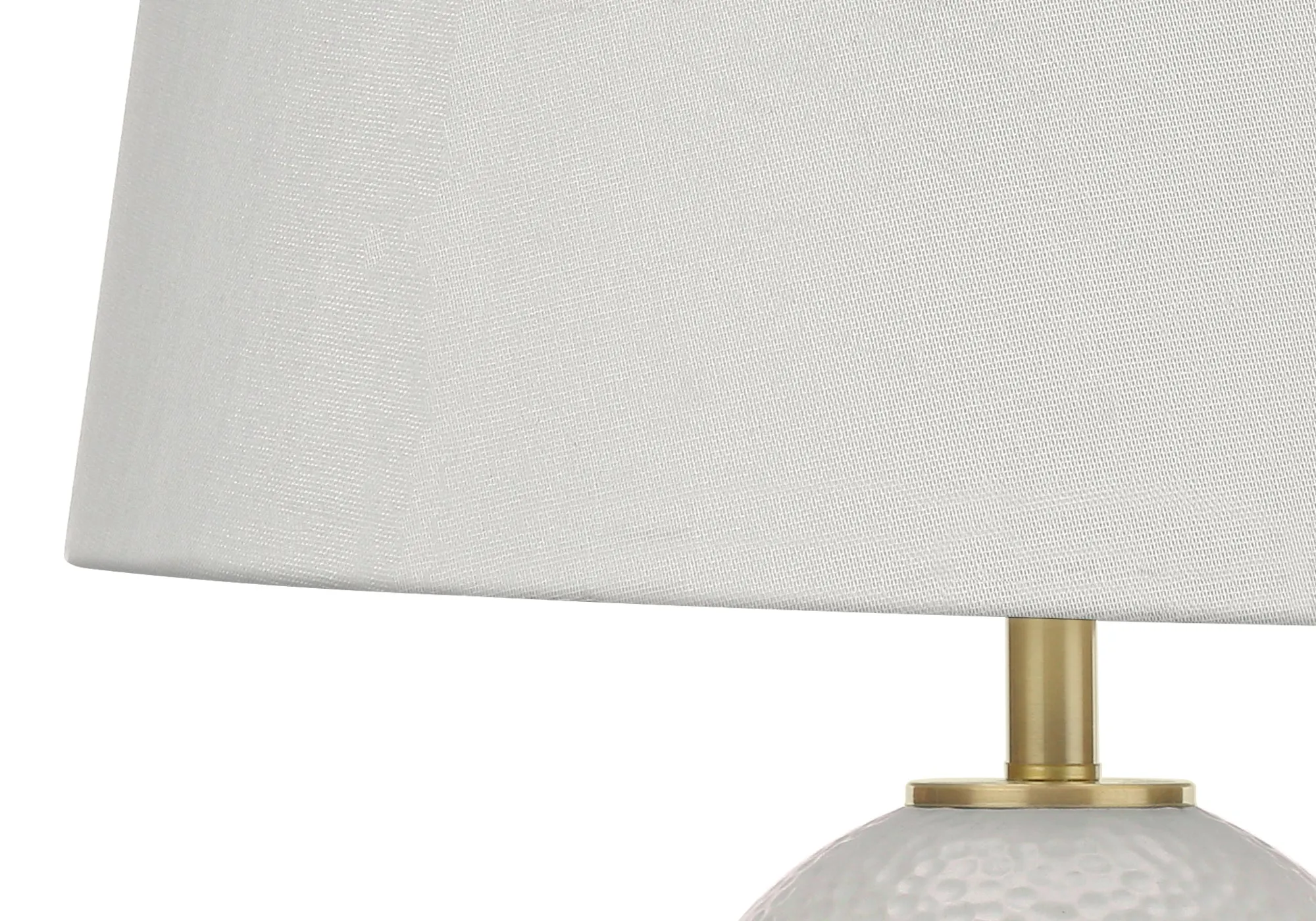 GlowLite Ivory Elegance - 26"H Table Lamp with White Ceramic Base and Cream Shade