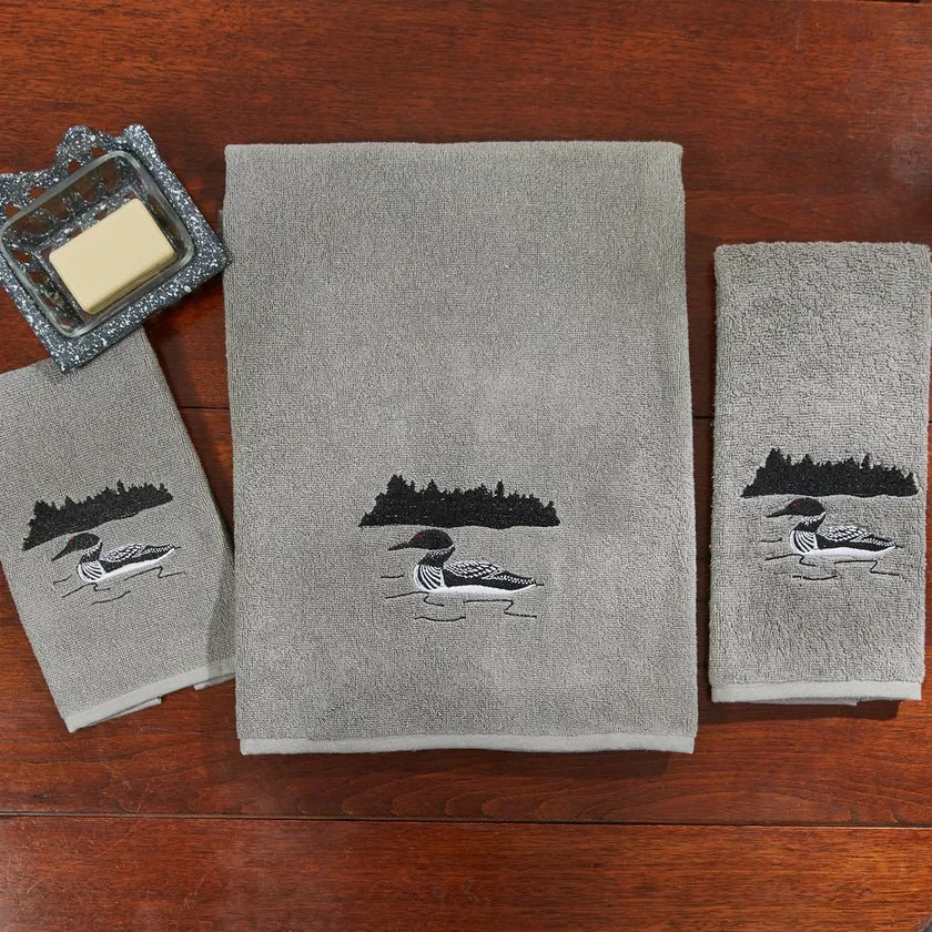 Grey Area Loon Hand Towel