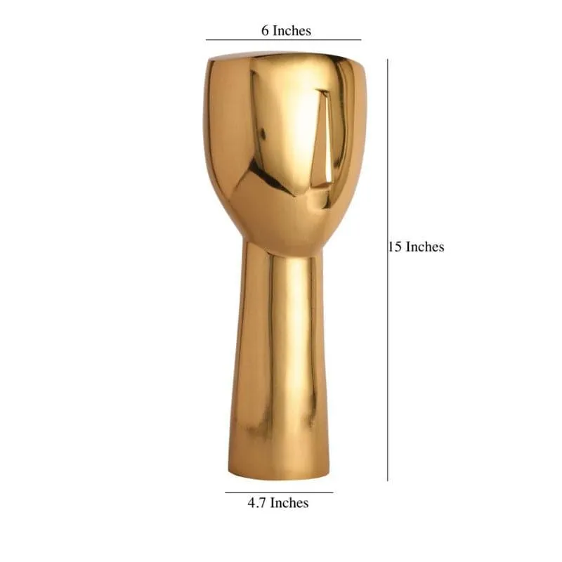 Half Face Showpiece - Gold