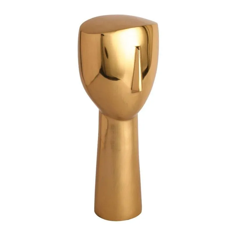 Half Face Showpiece - Gold