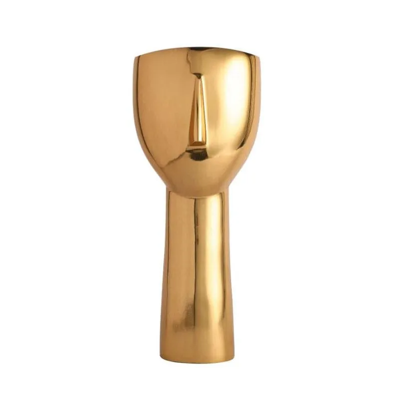 Half Face Showpiece - Gold