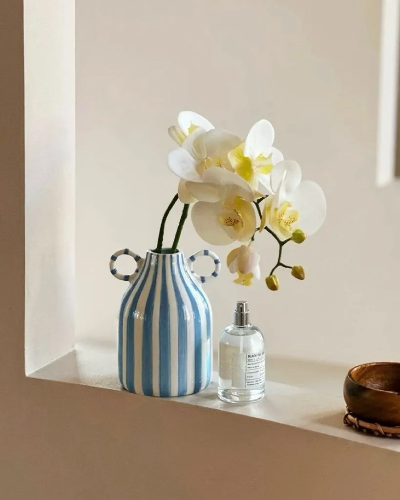 Hand-painted Whimsical Quirky Cute Dual-handle Vases