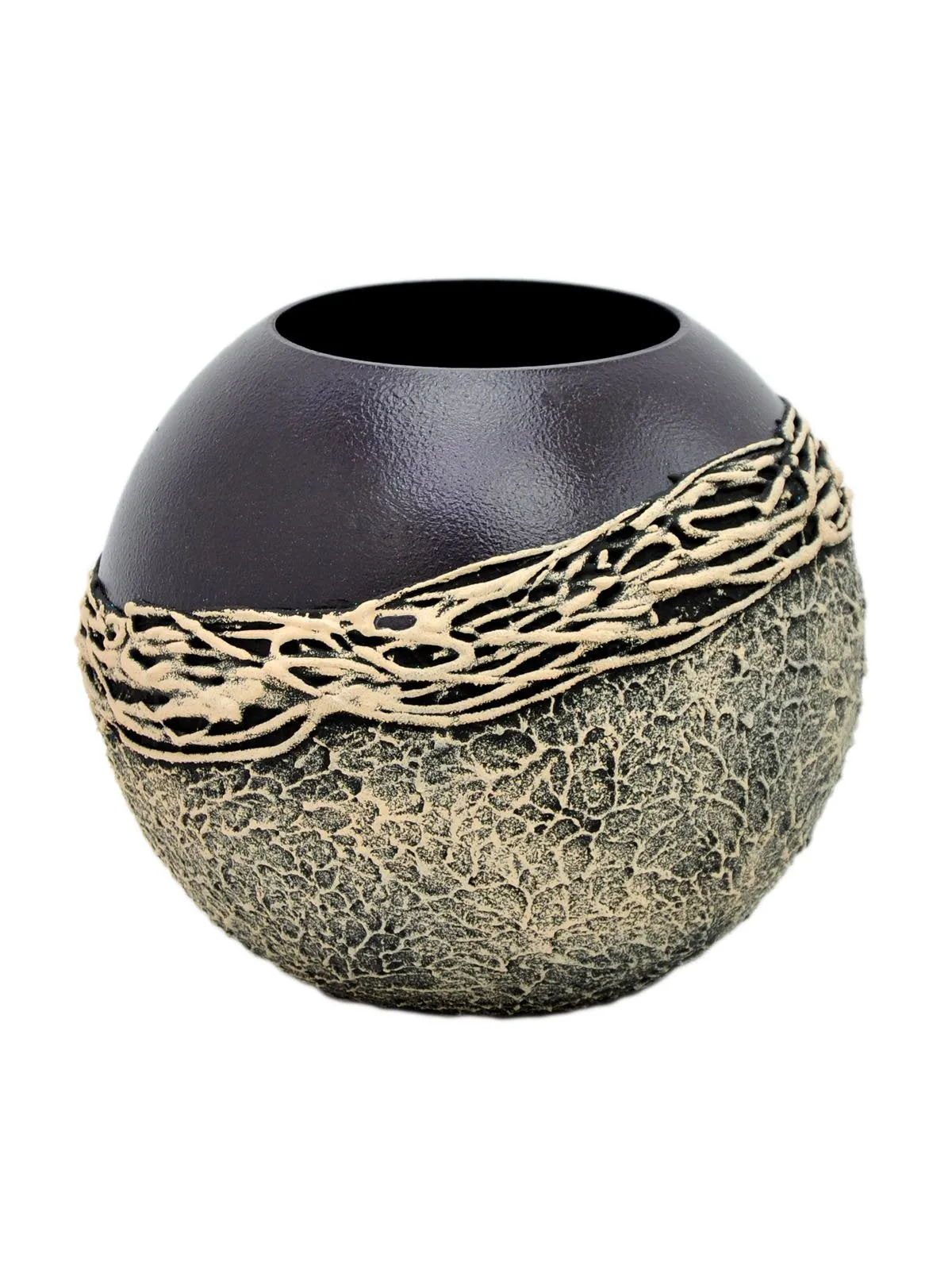 Handpainted Glass Vase | Violet Interior Design Home Room Decor