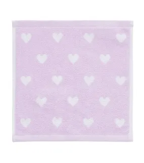 Heart Bath Towel Collection Lilac