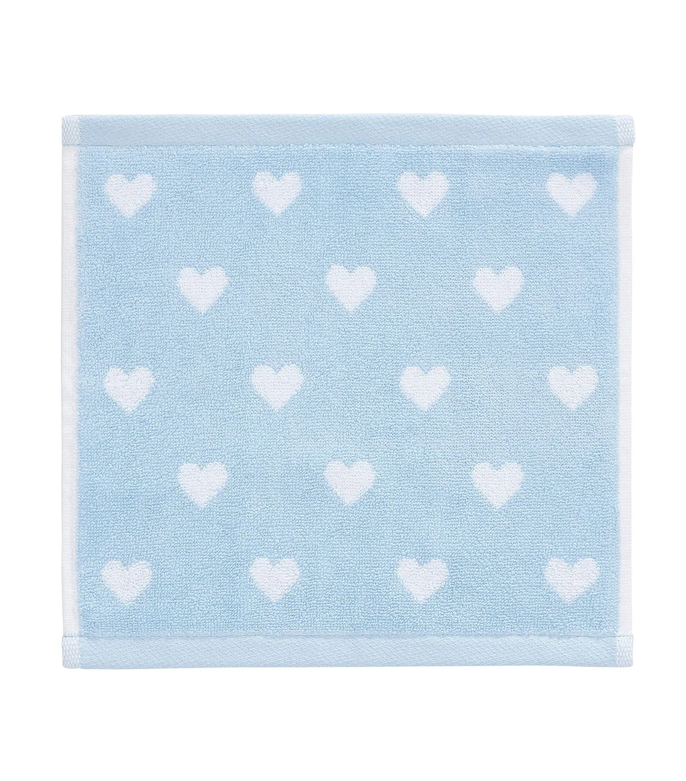 Heart Bath Towel Collection Porcelain Blue