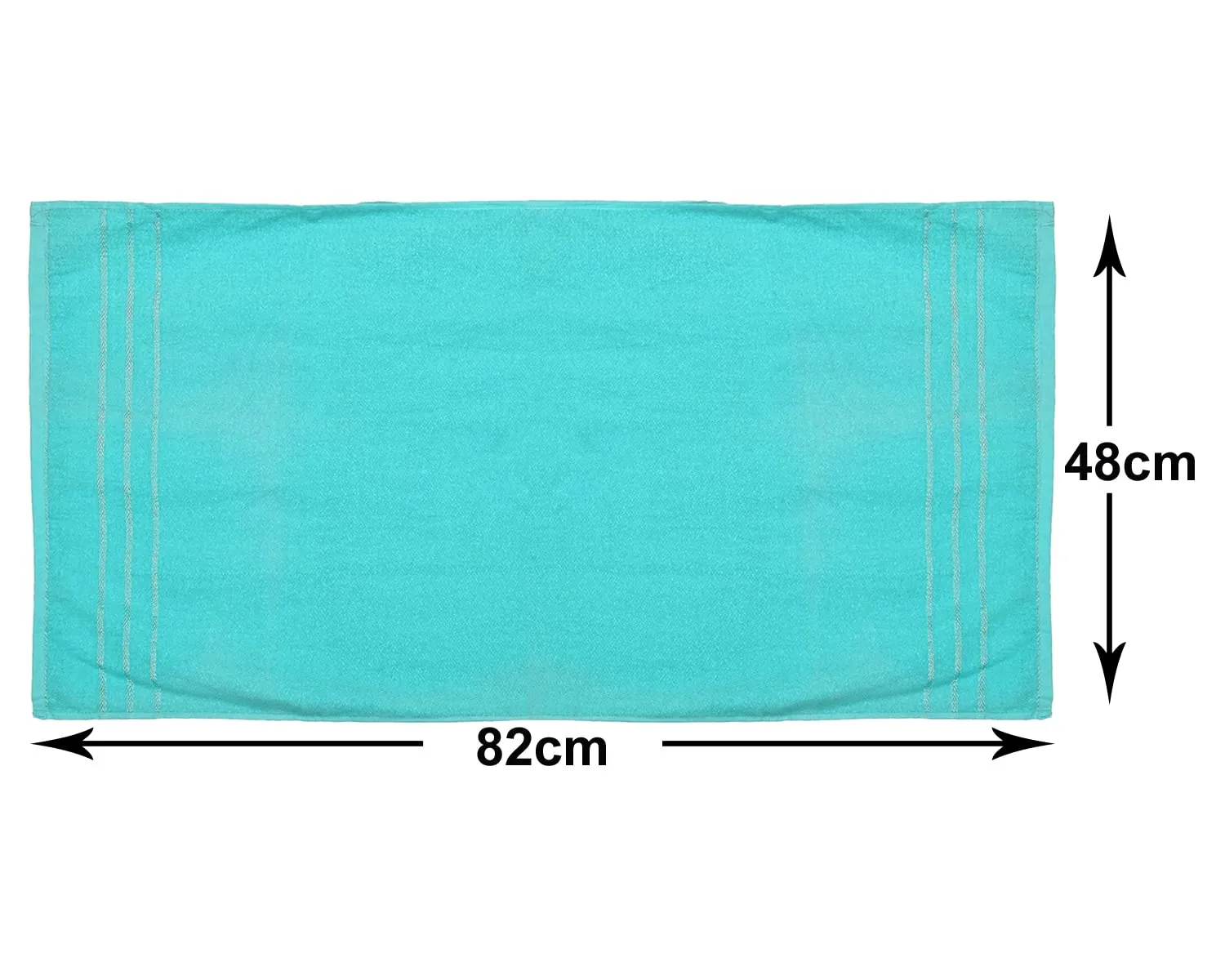 Heart Home Soft Cotton Bath Towel for Hands, Face, Newborn Babies, Toddlers, Children, 19"x38"- Pack of 2 (Blue & Peach)