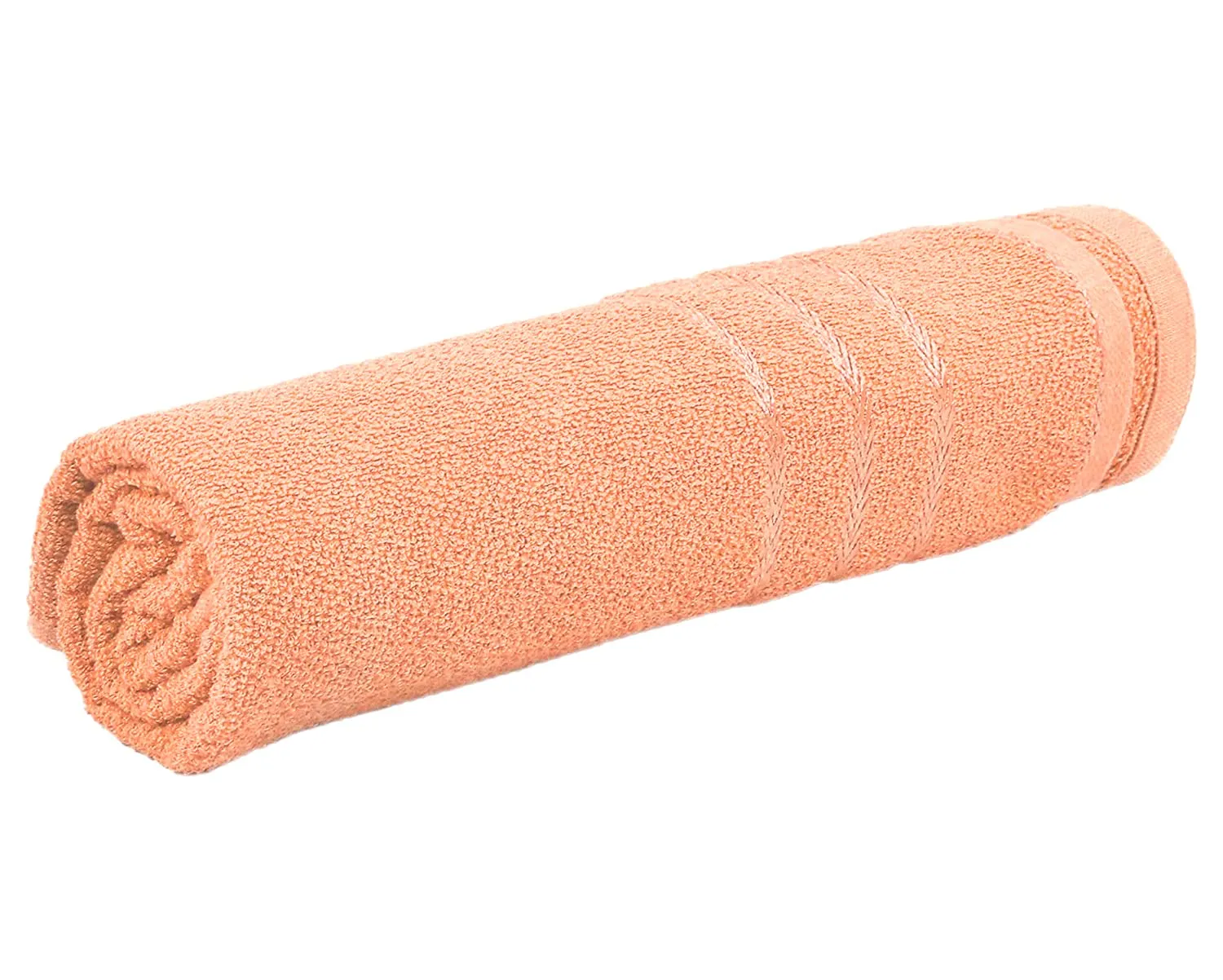 Heart Home Soft Cotton Bath Towel for Hands, Face, Newborn Babies, Toddlers, Children, 19"x38"- Pack of 2 (Blue & Peach)