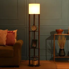 Honey Yuno Floor Lamp With Shelf
