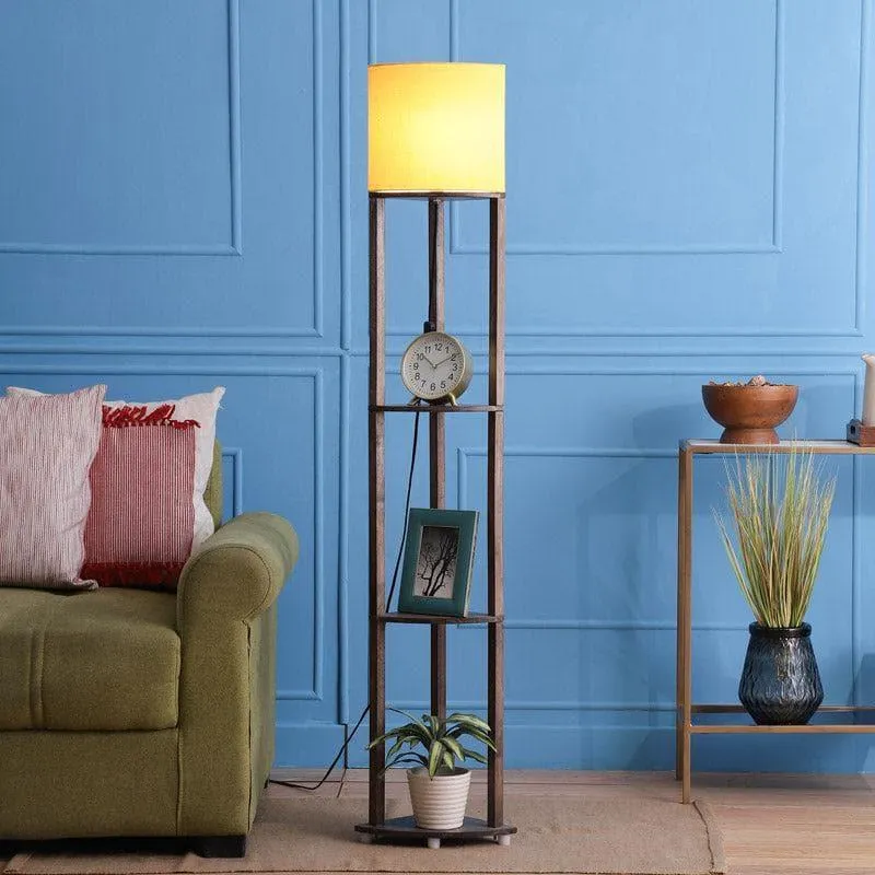 Honey Yuno Floor Lamp With Shelf