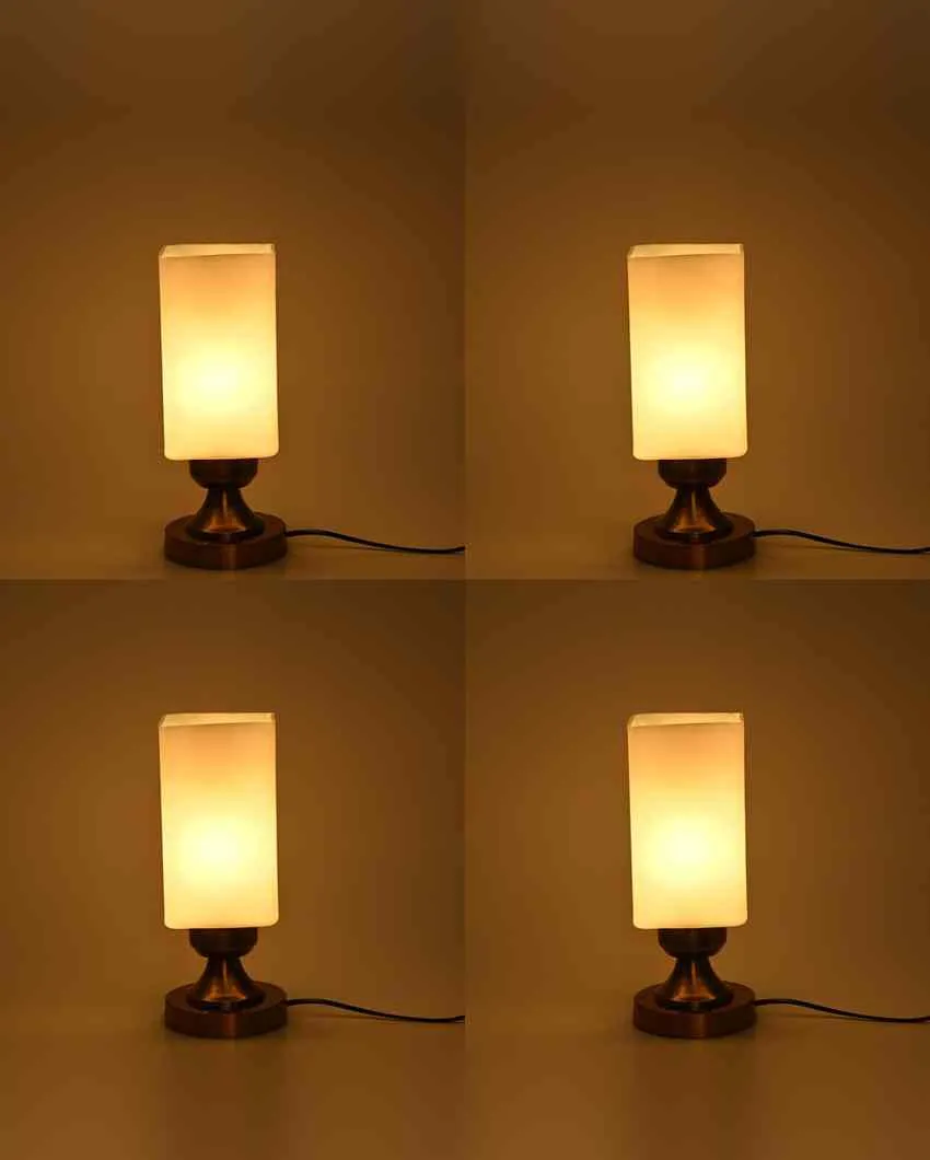 Hydrangea Decorative Home LED Compatible Stylish Night Table Lamp | 4 x 11 inches