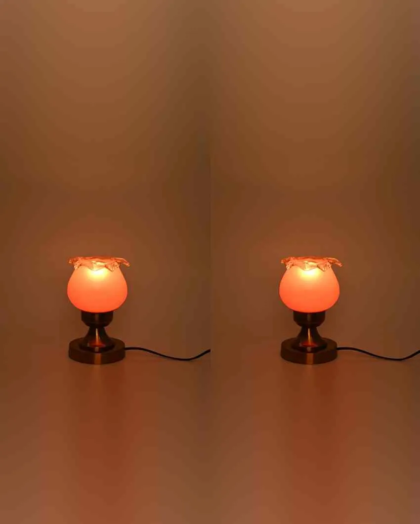 Iriso Decorative Home LED Compatible Stylish Night Table Lamp | 4 x 9 inches