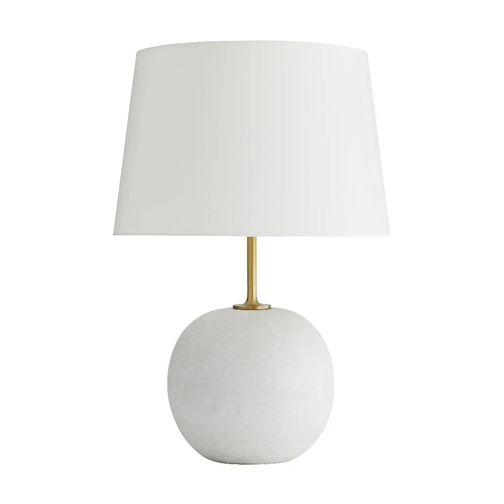 Ivory and Antique Brass Lamp