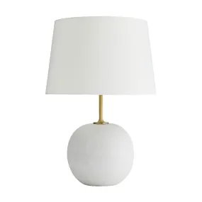 Ivory and Antique Brass Lamp