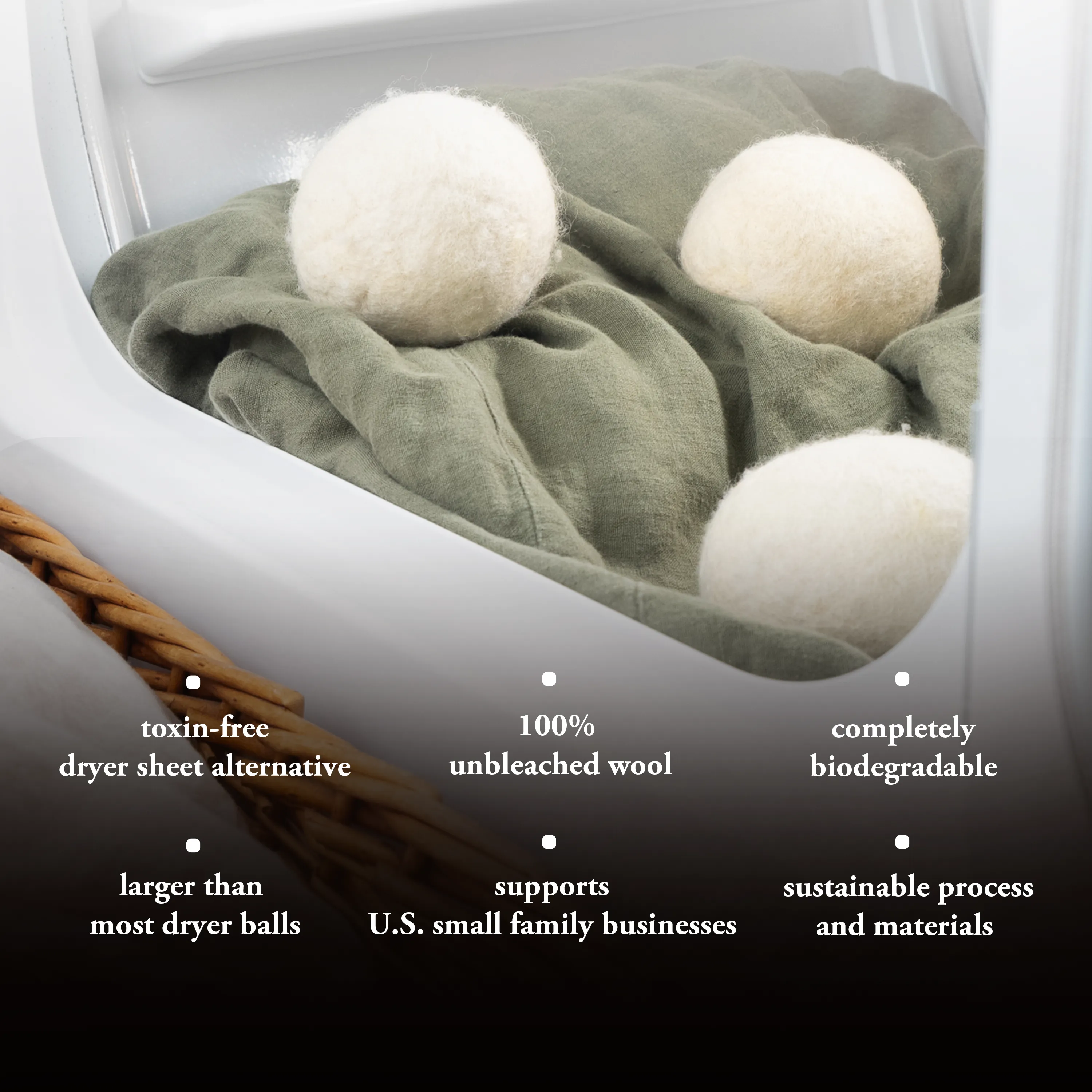 Jumbo Sheep Wool Dryer Balls