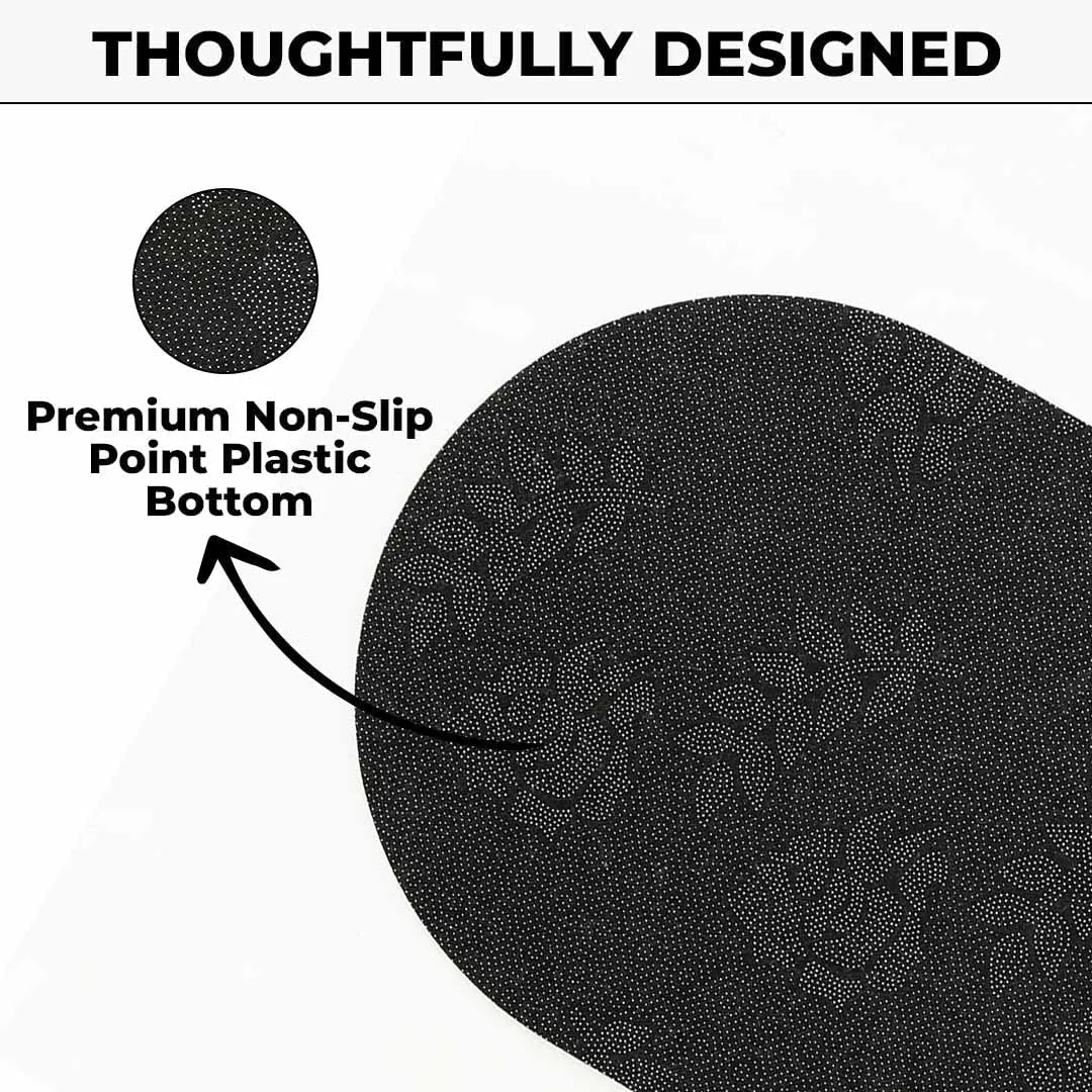 Kuber Industries Stylish Bathroom, Door Mat, Floor, Bath, Door Mat, Bathroom Carpet | Non Slip for Bathroom Cushion Super Absorbent Soft Carpet, Quick Dry Dirt | 40 x 60 cm, Grey, Pack of 3
