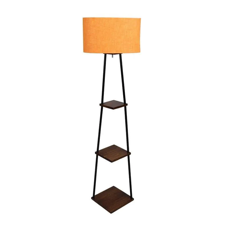 Kyomi Black Pyramid Floor Lamp