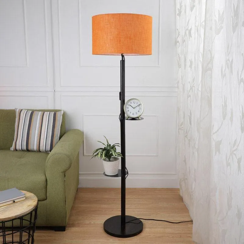Kyomi Musa Floor Lamp With Shelf