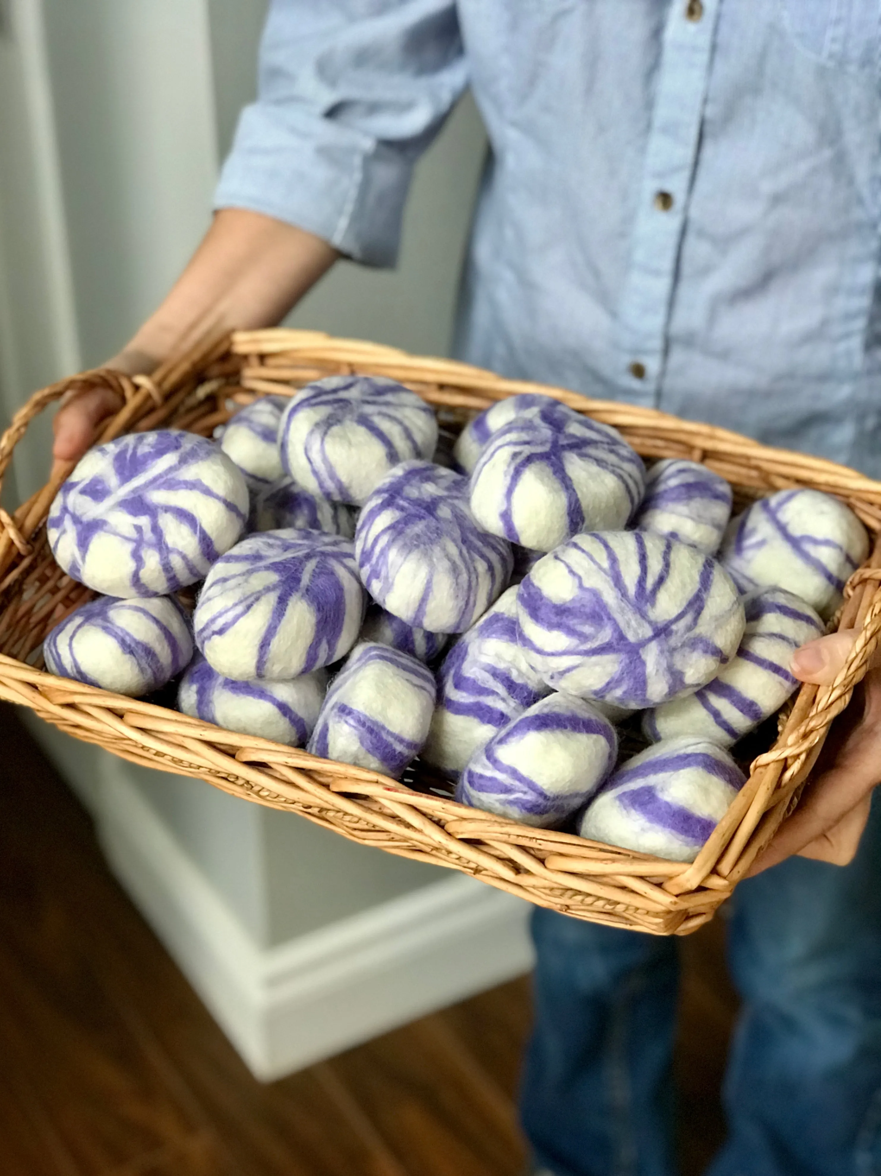 Lavender Lilac Felted Soap