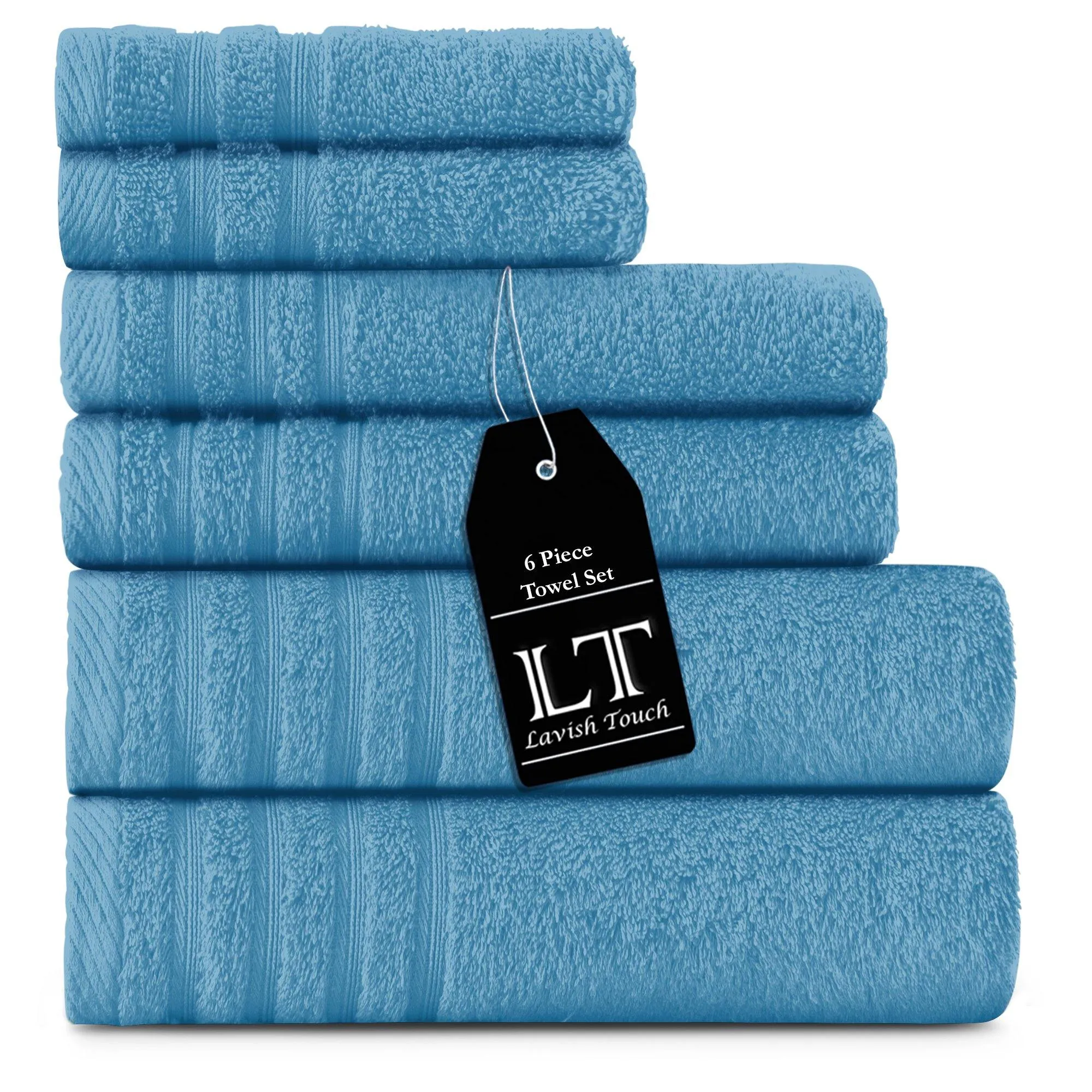 Lavish Touch 100% Cotton 500 GSM Aurelia Towel Set