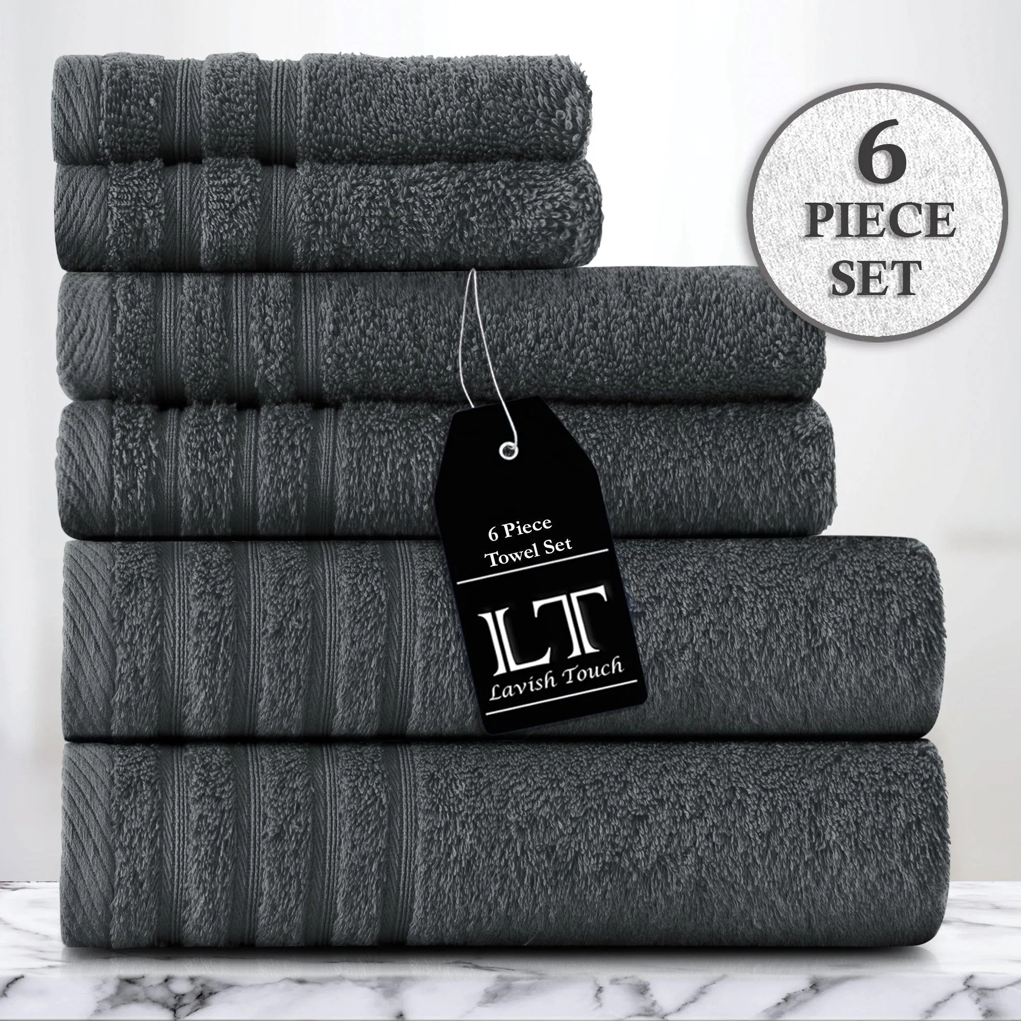 Lavish Touch 100% Cotton 500 GSM Aurelia Towel Set