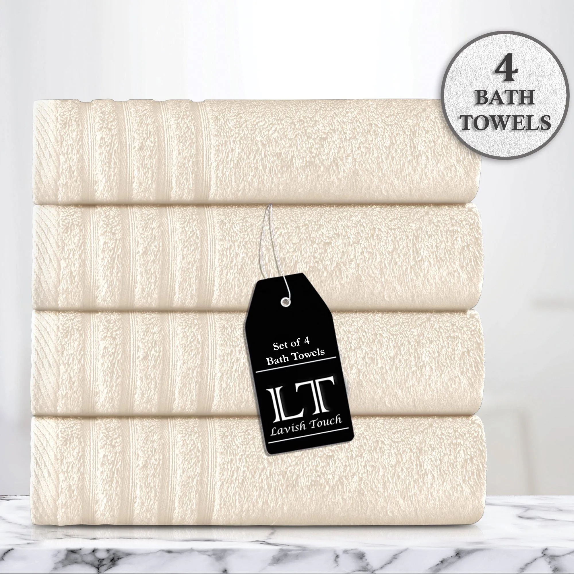 Lavish Touch 100% Cotton 500 GSM Aurelia Towel Set