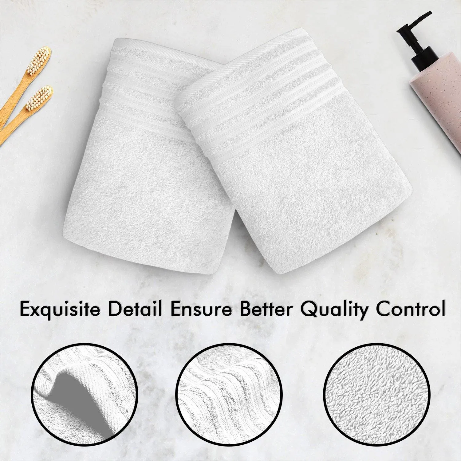 Lavish Touch 100% Cotton 500 GSM Aurelia Towel Set