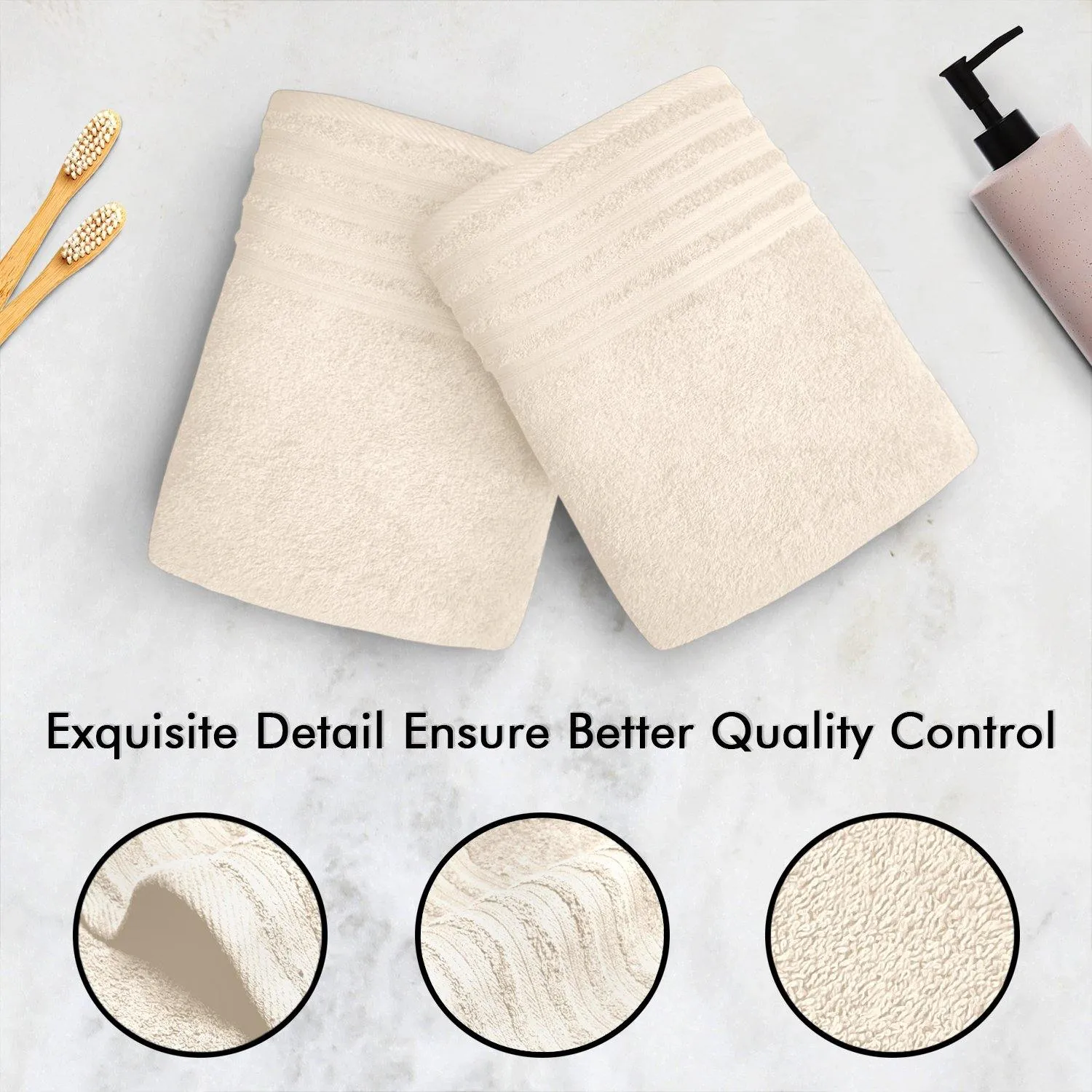 Lavish Touch 100% Cotton 500 GSM Aurelia Towel Set
