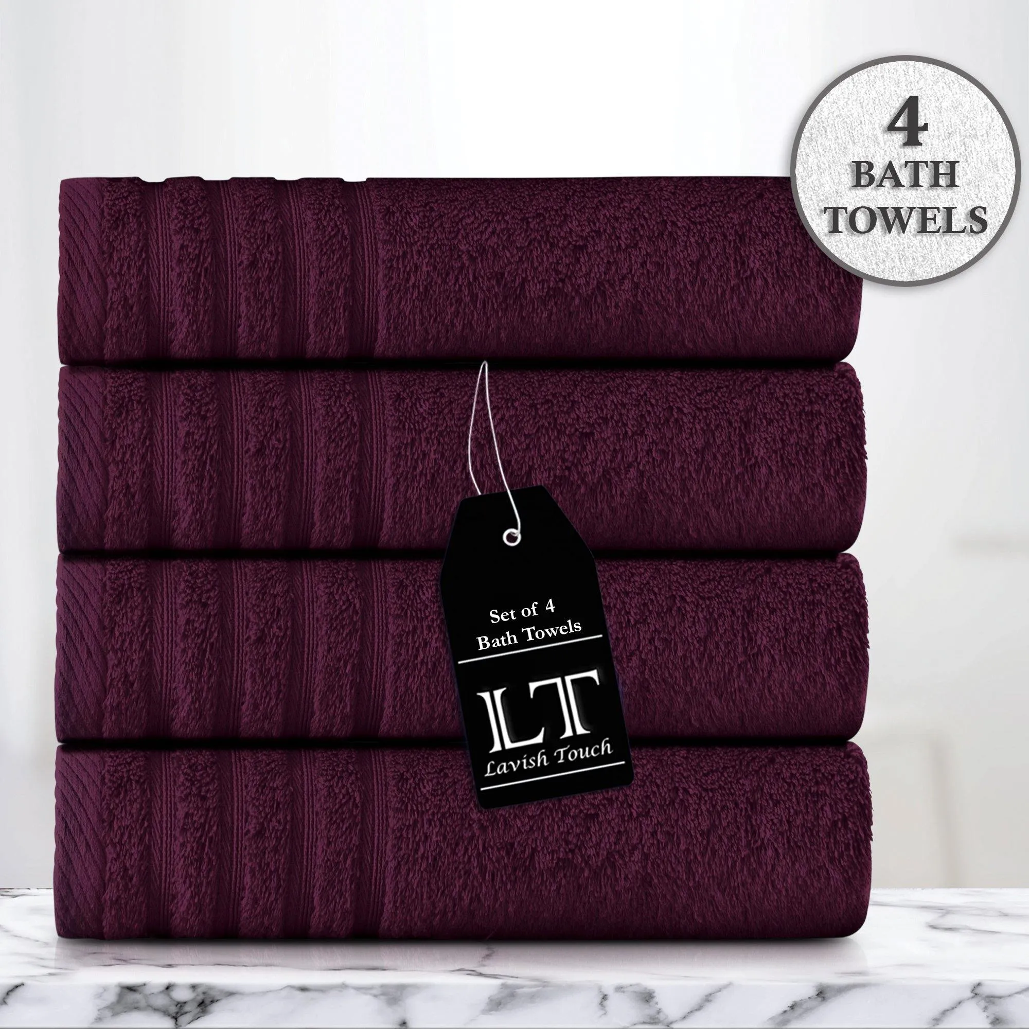 Lavish Touch 100% Cotton 500 GSM Aurelia Towel Set