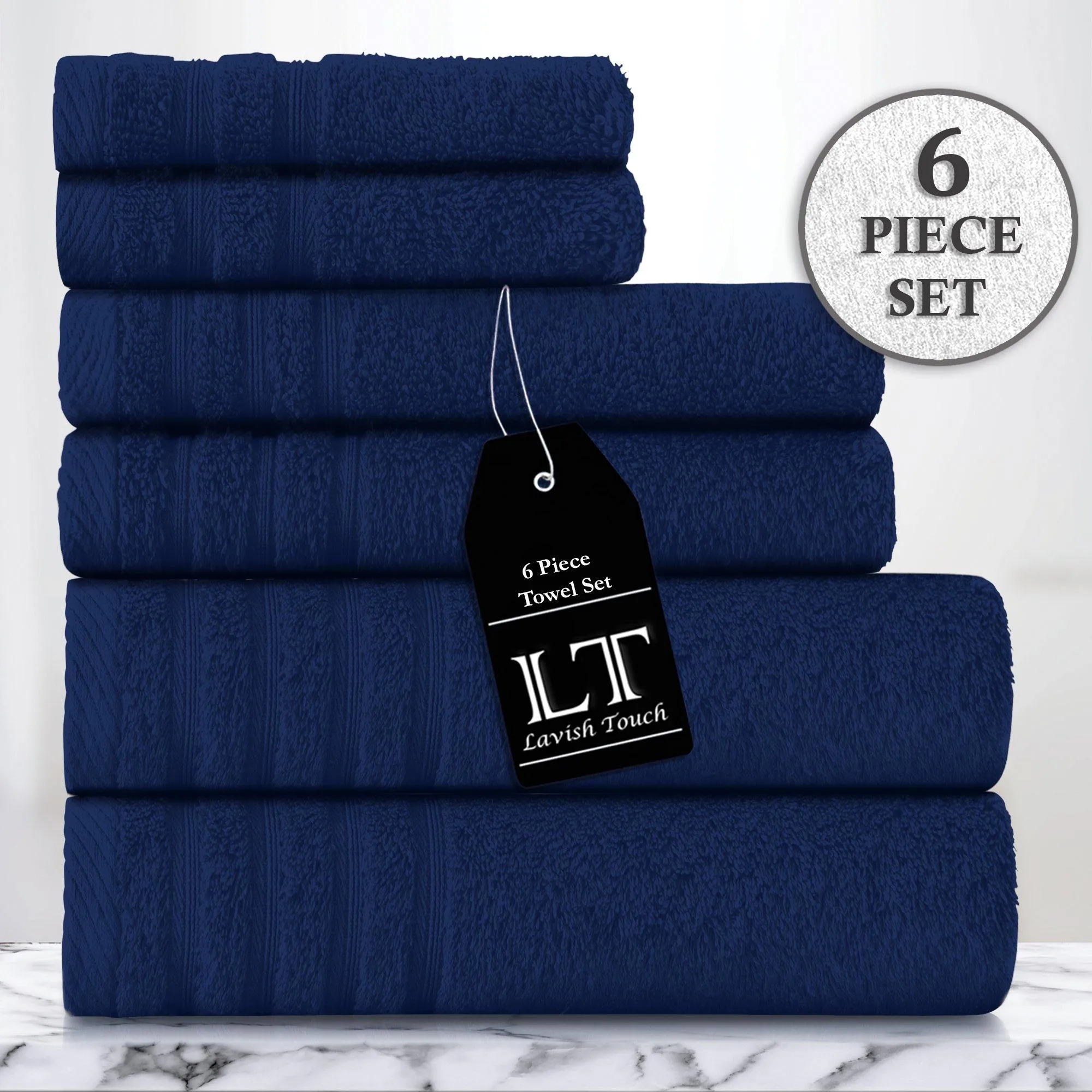 Lavish Touch 100% Cotton 500 GSM Aurelia Towel Set
