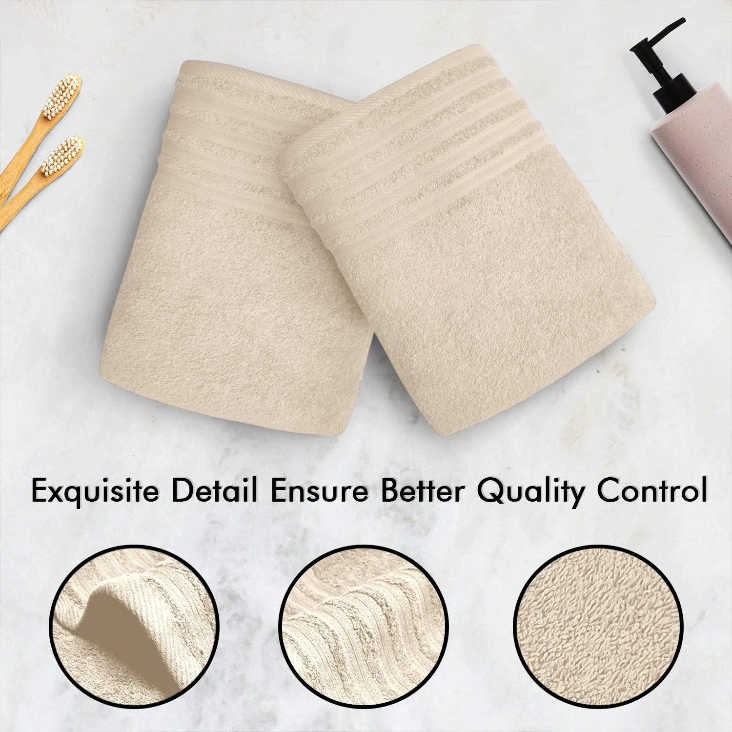 Lavish Touch 100% Cotton 500 GSM Aurelia Towel Set