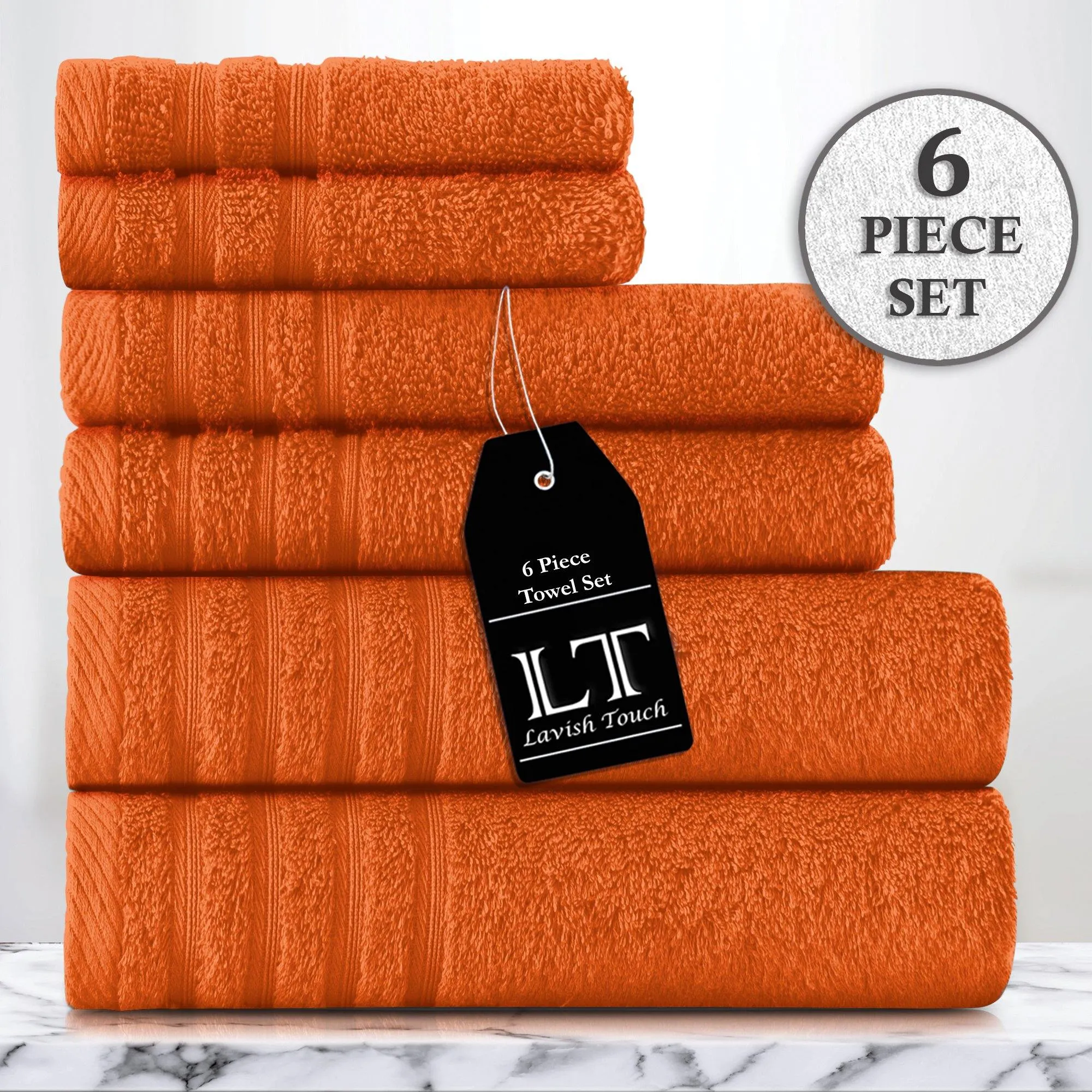 Lavish Touch 100% Cotton 500 GSM Aurelia Towel Set